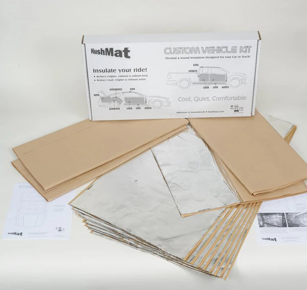 COMPLETE SEDAN INSULATION KIT POLYMER BLACK BACKING SILVER