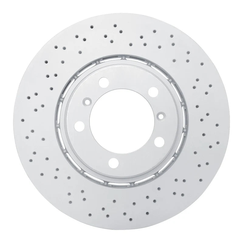 DFC 17-23 Porsche 718 Boxster Right Front Drilled Hi-Carbon Alloy Geomet Coated Rotor