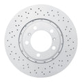 DFC 17-23 Porsche 718 Boxster Right Front Drilled Hi-Carbon Alloy Geomet Coated Rotor