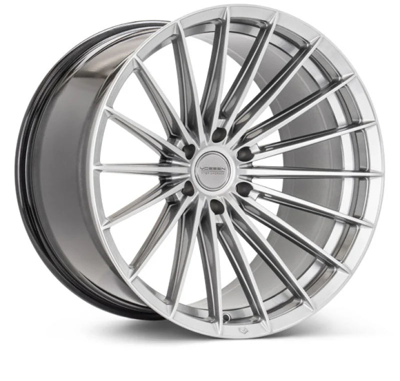 Vossen HF-3 22x9 / 5x108 / ET38 / Flat Face / 63.4 - Gloss Black Wheel