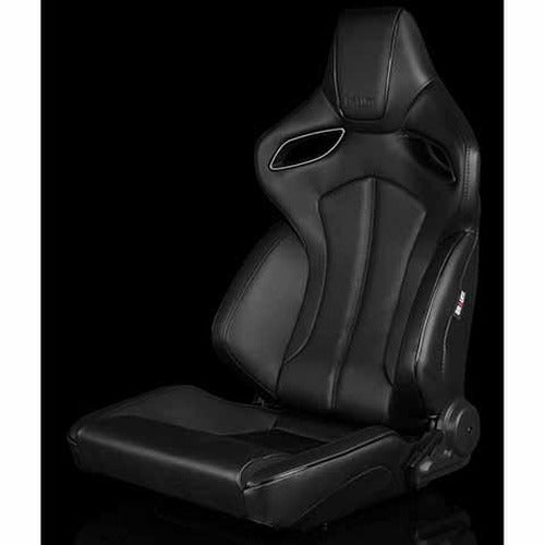 Braum Orue Series Sport Seats - Black Diamond (Red Stitching) - BRR6-BDRS