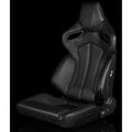 Braum Orue Series Sport Seats - Black Diamond (Red Stitching) - BRR6-BDRS