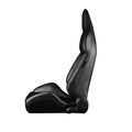 Braum Viper X Series Sport Seats - Black Suede Inserts - BRR3-BKGS3