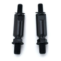Kuryakyn Raised Mirror Mnt Adapters Gloss Black