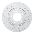 DFC 17-23 Porsche 718 Boxster Left Front Drilled Hi-Carbon Alloy Geomet Coated Rotor