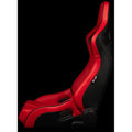 Braum Elite-R Series Sport Seats - Red Leatherette (Black Stitching Black Piping) - BRR1R-RDBP