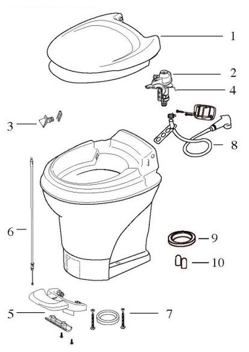 FLUSH TUBE & NOZZLE ASSYSERVC
