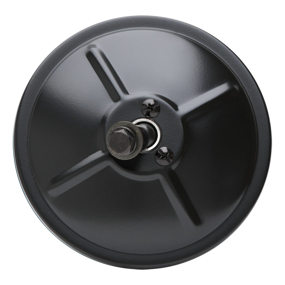5 IN BLACK STEEL CENTERMOUNT CONVEX MIRROR HEAD