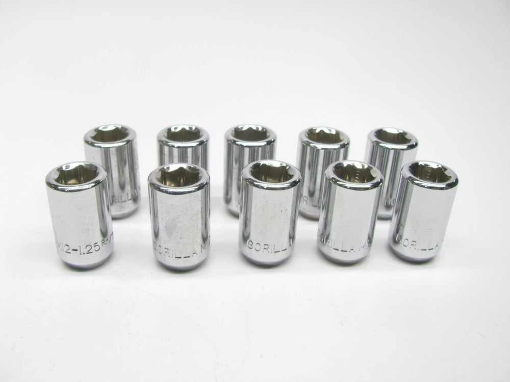 12mm diameter x 1.25 Acorn Hex Lug Nut 100 pack