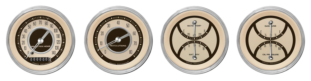 NOSTALGIA VT 3IN SPEEDO/TACH/2 DUALS-GM