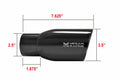 Megan Racing universal 3.5 Burnt Roll Tip 2.5 piping (Tip only)