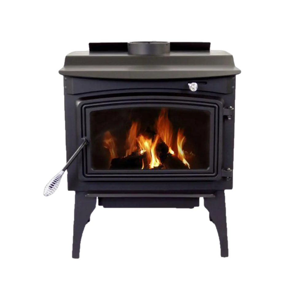PLEASANT HEARTH 1800 SQ. FT. MEDIUM WOOD BURNING STOVE WITH LEGS