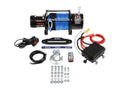 WINCH W/ SYNTHETIC ROPE & ALUMINUM FAIRLEAD 17000 LBS 12V BLACK