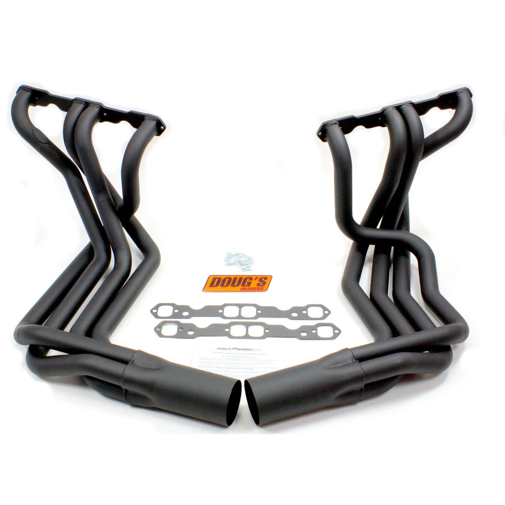 SBC Side Mount Headers - Black - 63-82 Vette