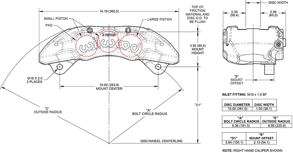 CALIPER,TX6-DM,13-20 FORD F-250/350