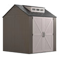 EASY INSTALL 7X7 RESIN STORAGE SHED BROWN