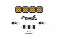 Diode Dynamics SS5 Sport Universal CrossLink 4-Pod Lightbar - Yellow Driving