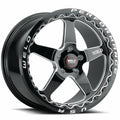 Weld S904 20x10.5 Ventura Beadlock 5x127 ET38 BS7.25 Gloss BLK MIL DIA 71.5