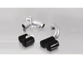 Remus Stainless Steel Tail Pipe Set - 4 Pipes Black Chrome 76mm Straight Cut