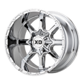 XD838 24X14 5X5.0/5.5 CHROME -76MM