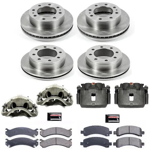 Power Stop 14-19 Chevrolet Express 3500 Autospecialty Kit w/ Calipers - Front and Rear