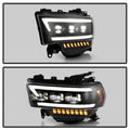 SPYDER headlights installed view