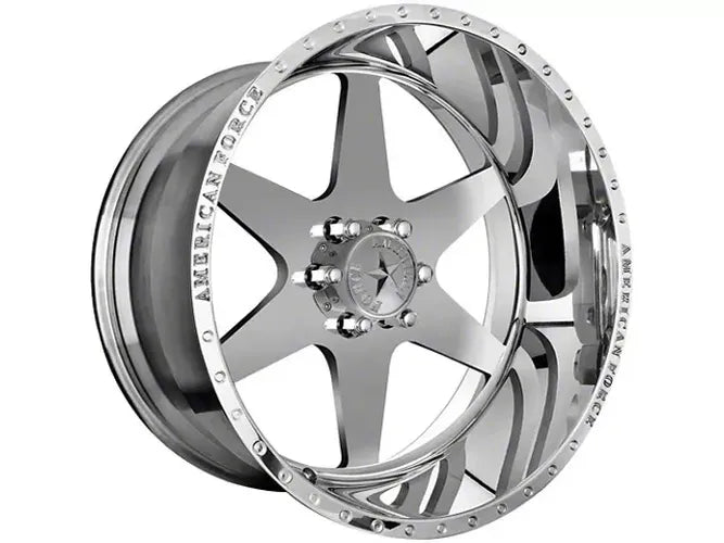 ~(70 lbs. 21X21X10)~ 2007-2018 CHEVY SILVERADO 1500 2AND4WD American Force 20x9 Independence SS 6x139.7 78.1mm Polished