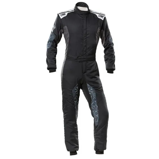 OMP Tecnica Hybrid Overall Fia 8856-2018 - Black/Silver Sz 52