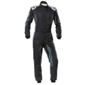 OMP Tecnica Hybrid Overall Fia 8856-2018 Black / Silver Sz 60