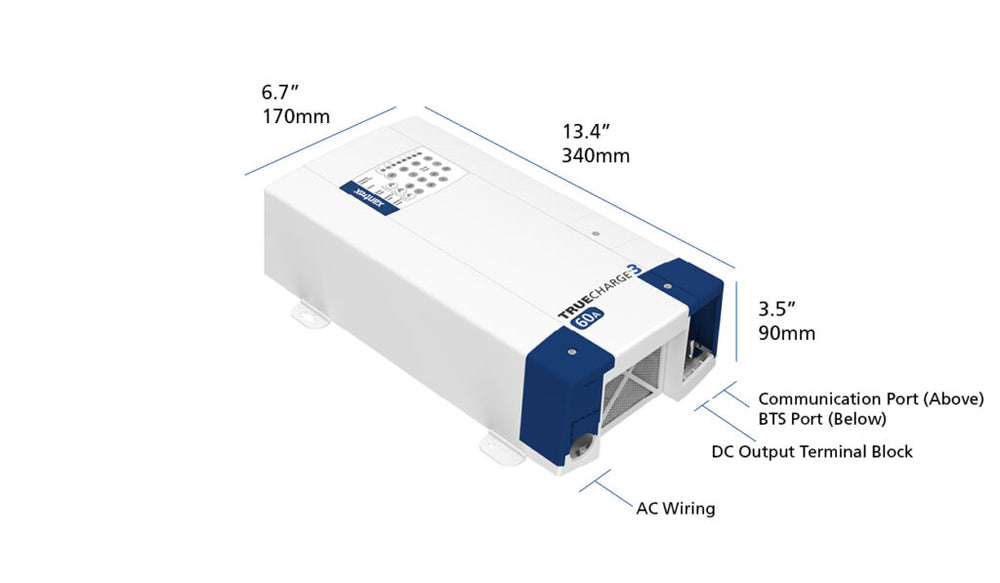 TRUECHARGE3 BATTERY CHARGER SUPPORTING LITHIUM BATTERIES 12V 60A