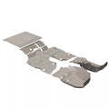 Armorlite 2024-current Jeep Wrangler JLU 4DR floor kit (front and rear flooring cargo mat closeout) NO subwoofer desert khaki
