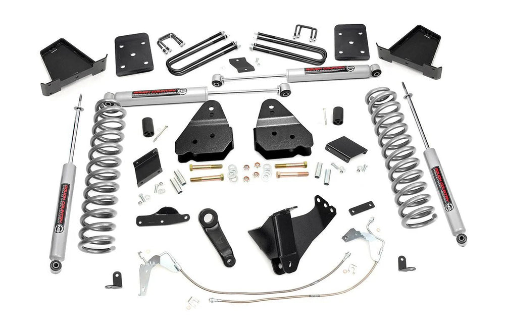 1x 9295 1x 1548BOX1 1x 158030 1x 1564BOX4 6 Inch Lift Kit Diesel No OVLD Ford Super Duty 4WD (15-16)