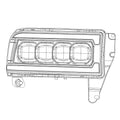 AlphaRex 94-01 Dodge Ram 1500 NOVA LED Headlights Chrome w/ Activ. Light Seq. Signal and SB DRL