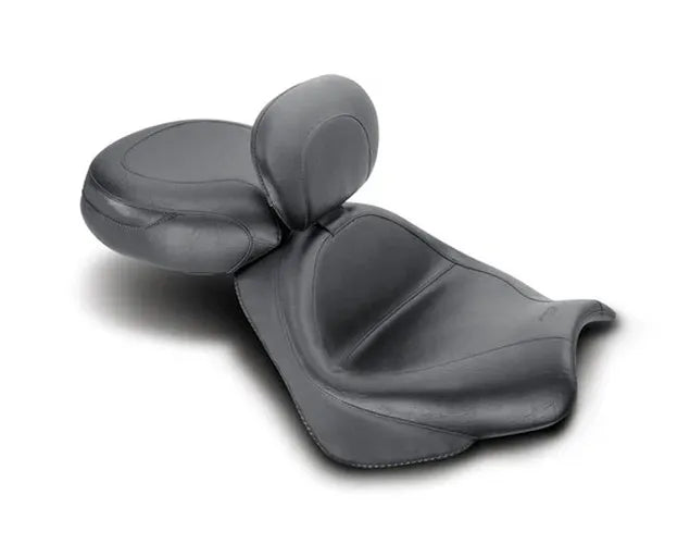 Mustang 02-09 Honda VTX1300 Retro, S ,T Wide Touring 2PC Seat w/Driver Backrest - Black