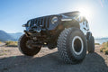 KSPEC Pre Runner Front Winch Tube Bumper with Hoop JL JT JK BLACK Powder Coat