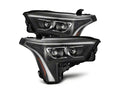 AlphaRex 22-23 Toyota Tundra LUXX-Series Headlights Black w/White DRL - Req 810029 OR 810030