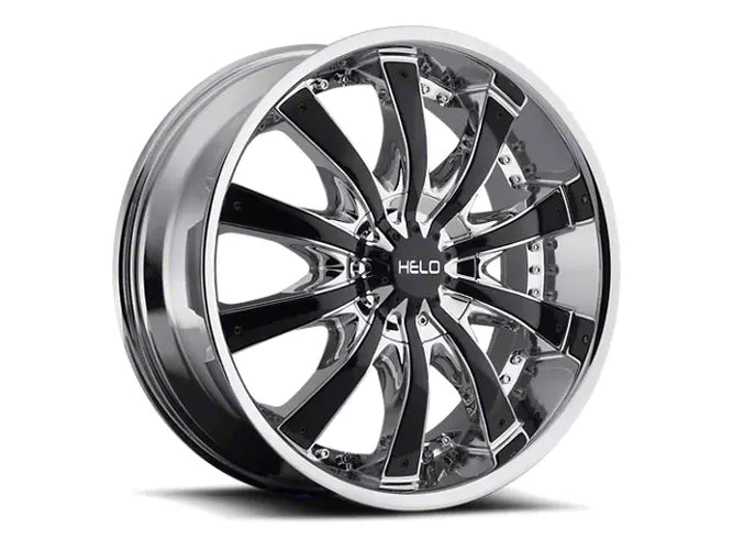 HE875 28X10 5X4.5/120 CHR W/ ACCENTS 38MM