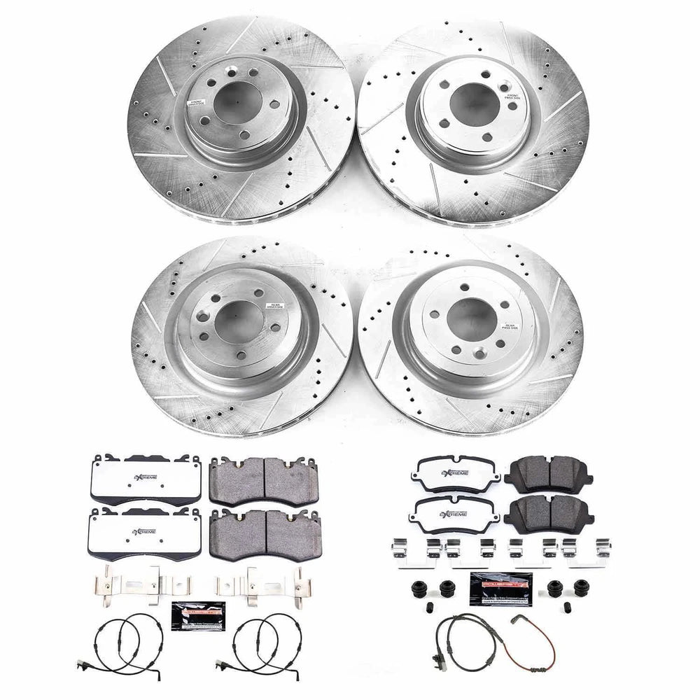Power Stop 19-21 Land Rover Range Rover Front & Rear Z23 Evolution Brake Kit