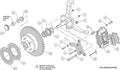 Wilwood Forged Dynalite Front Kit 11.28in 1 PC Rotor&Hub Ford 1954-1956