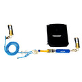 60FT 2MAN ROPE HLL W/ CROSSARM STRAPS & RATCHET BLACK BLUE YELLOW