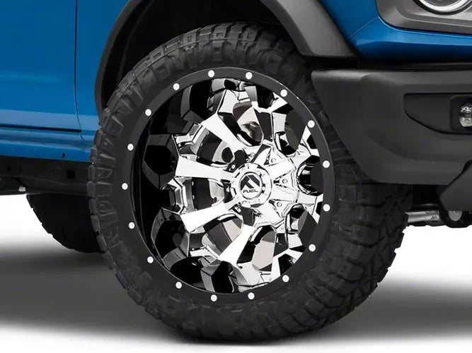 ~(61 lbs. 25X25X15)~ ASSAULT 22x12 6x135.00/6x139.70 CHROME PLATED GLOSS BLACK LIP (-44 mm)