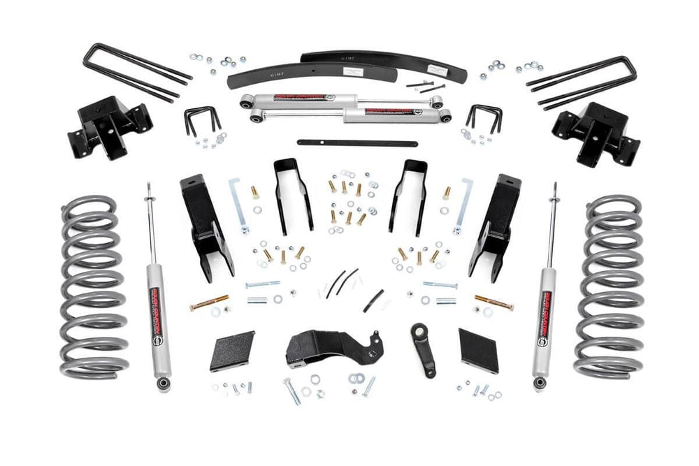 1x 6109 1x 9287 1x 1353.2 1x 139430 1x 6590 5 Inch Lift Kit Dodge 2500 4WD (2000-2002)