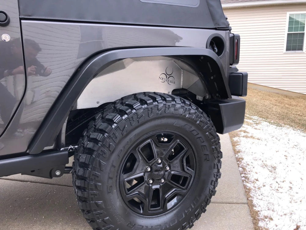 07-13 JK 2 Door Notorious Rear Flare Textured Black Powder Coat