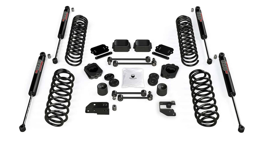 JL 4DR: 3.5 COIL SPRING BASE LIFT KIT & 9550 VSS TWINTUBE SHOCKS
