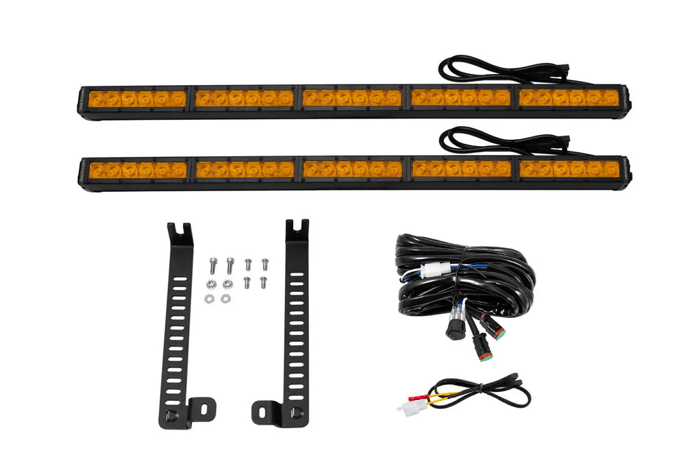 Diode Dynamics - SS30 Dual Stealth Lightbar Kit for 2014-2019 Toyota 4Runner, Amber Driving