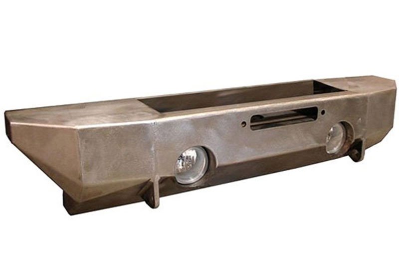 ~(65 lbs. 60X12X8)~ 76-86 Jeep CJ - Front Stubby Rock Proof Bumper