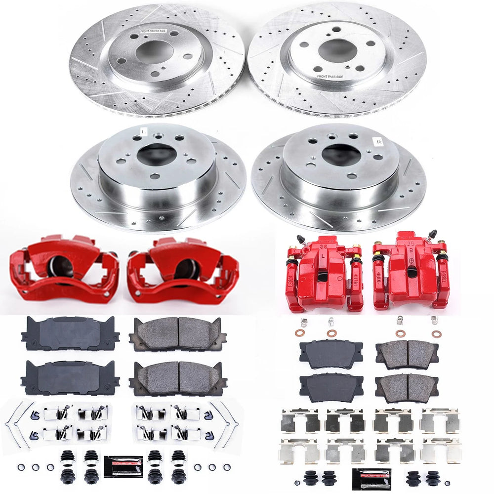 Power Stop 13-18 Lexus ES300h Front & Rear Z23 Evolution Sport Brake Kit w/Calipers