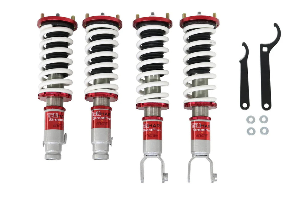 StreetPlus Coilovers w Front Air Cups Silver Management# TH-H809-VACF-12 TH-ACK01