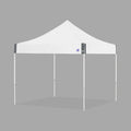 ECLIPSE 10FT(3M) STL SHELTER WHITE FRAME & WHITE TOP