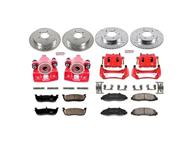 Power Stop 99-00 Ford F-150 Front & Rear Z23 Evolution Sport Brake Kit w/Calipers